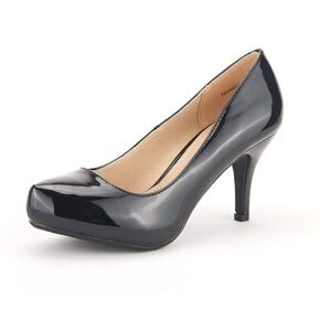 Elegant Black Patent Leather Heels